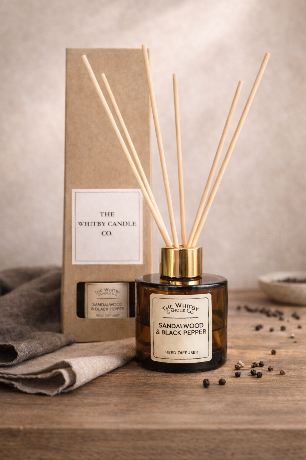 Sandalwood & Black Pepper Reed Diffuser