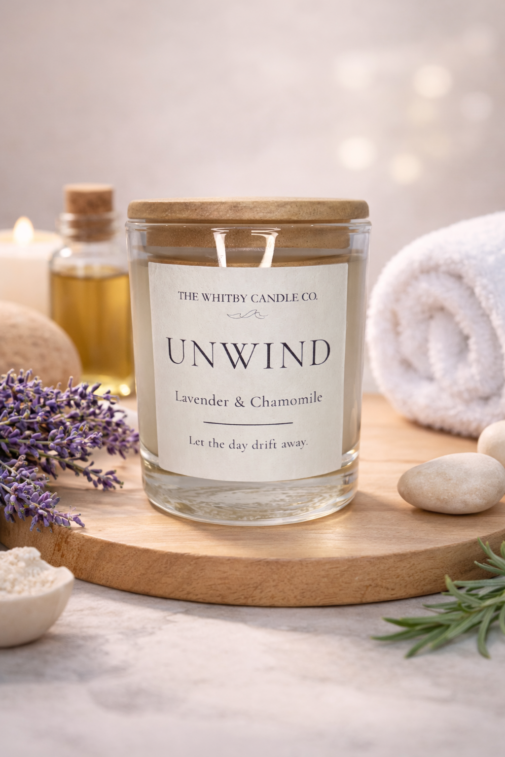Unwind - Lavender & Chamomile Wellness Candle