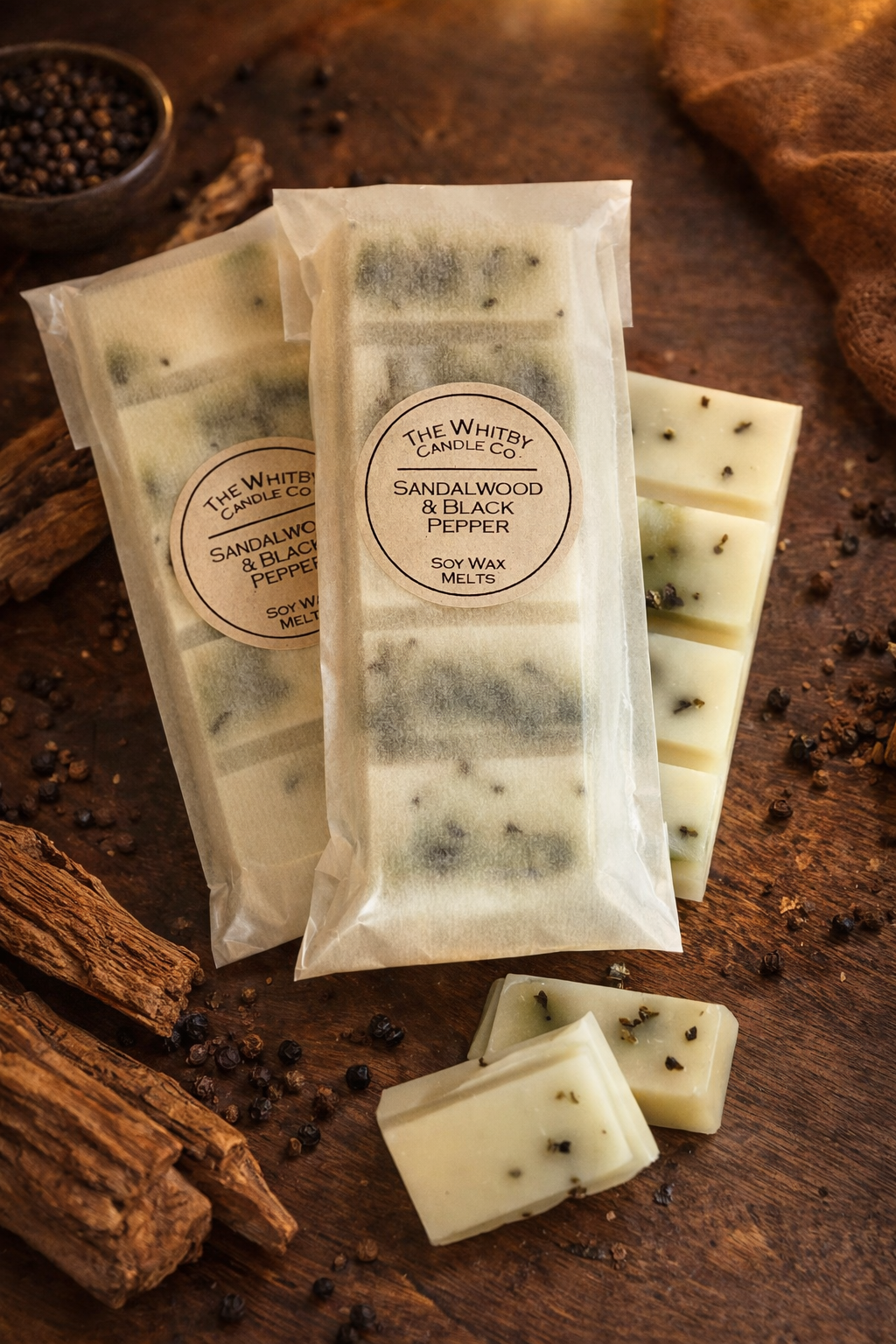 Sandalwood & Black Pepper Wax Melt