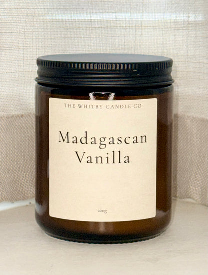 Madagascan Vanilla Scented Jar Candle