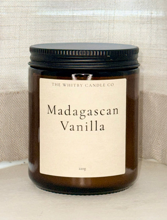 Madagascan Vanilla Scented Jar Candle