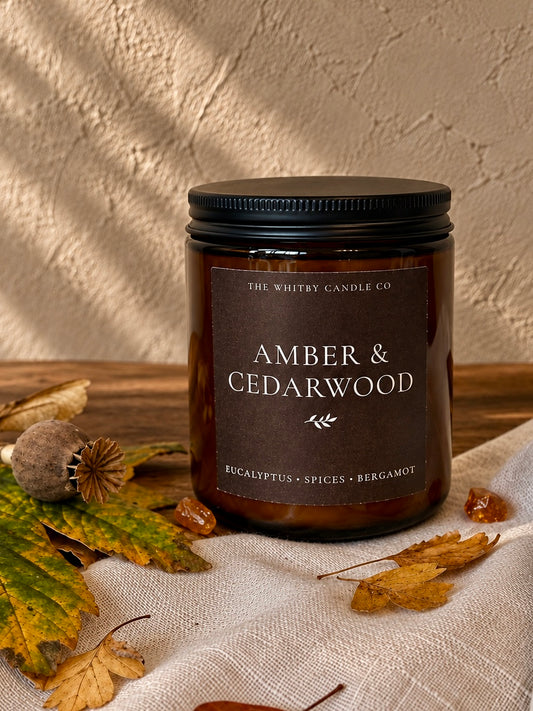 Amber & Cedarwood Jar Candle