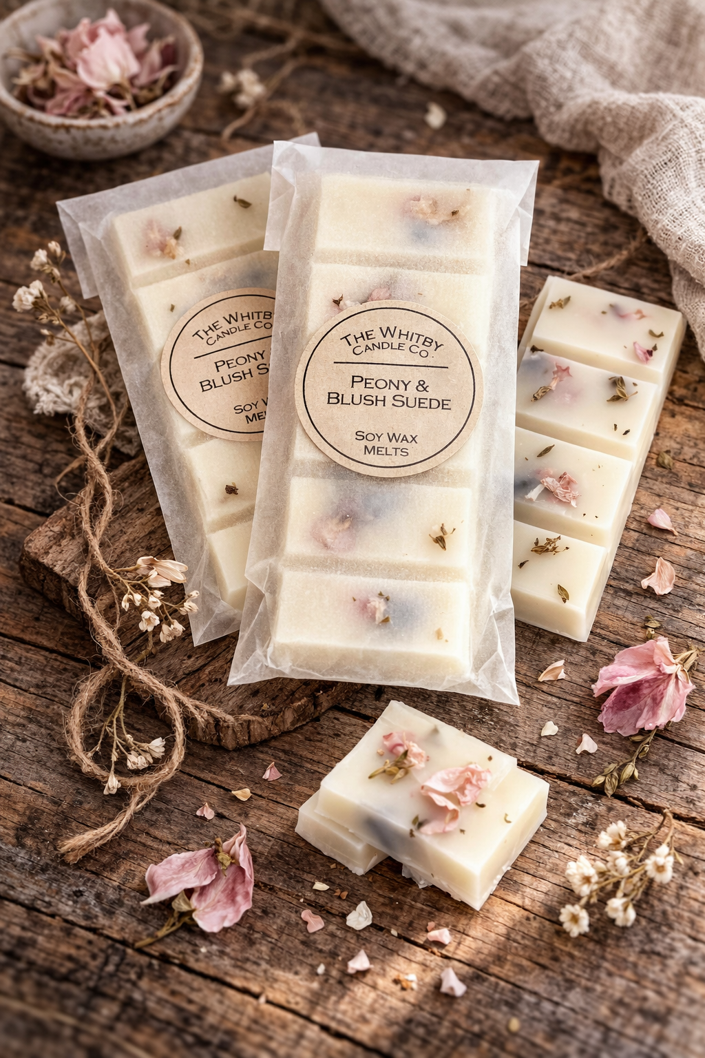 Peony Blush & Suede Wax Melt
