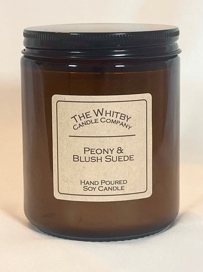 Peony & Blush Suede Scented Jar Candle
