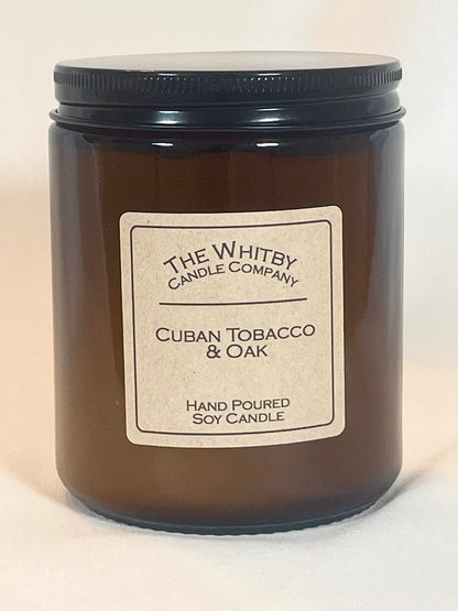Cuban Tobacco & Oak Scented Jar Candle