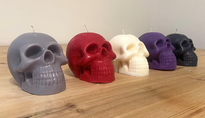 Grey Skull Candle - The Whitby Candle Company