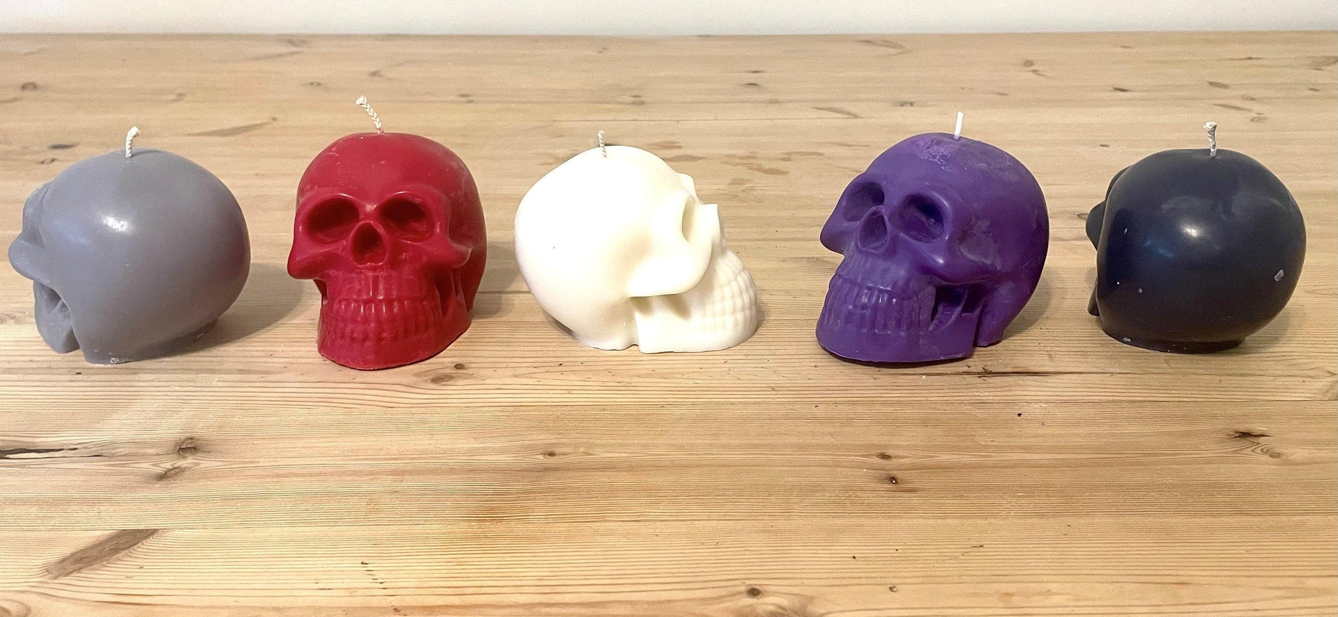 White Skull Candle - The Whitby Candle Company