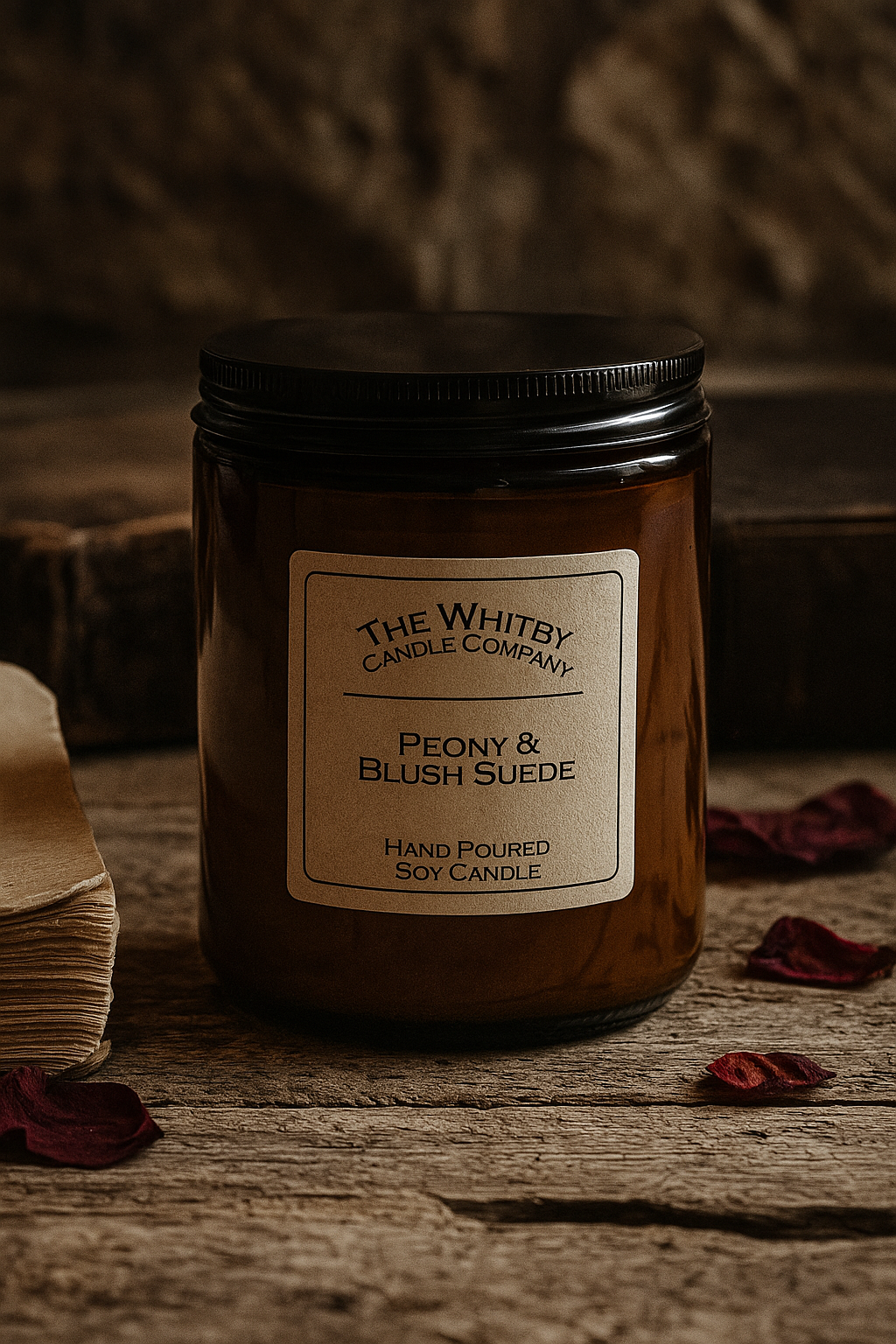 Peony & Blush Suede Scented Jar Candle