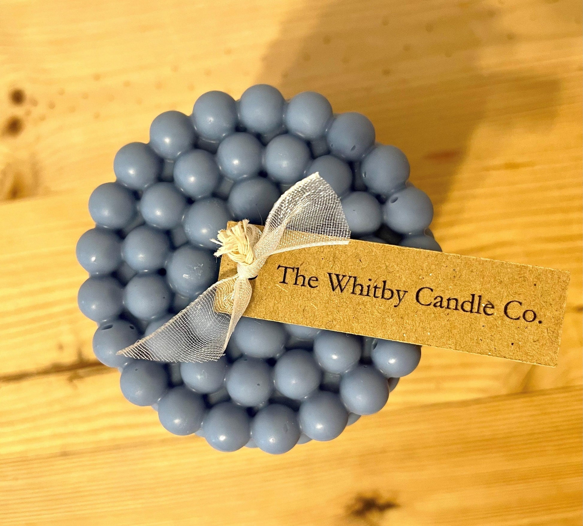 Blue Pillar Bobble Candle - The Whitby Candle Company