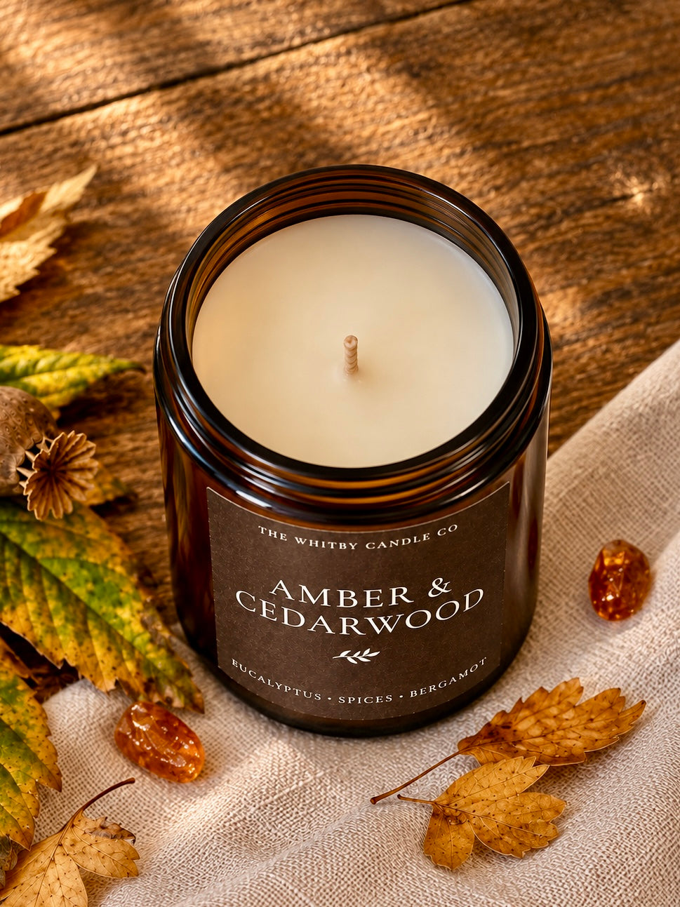 Amber & Cedarwood Jar Candle