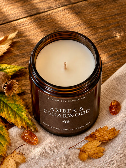 Amber & Cedarwood Jar Candle