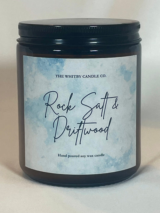 Rock Salt & Driftwood 8oz Jar Candle