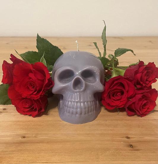 Grey Skull Candle - The Whitby Candle Company