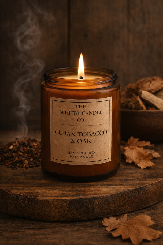 Cuban Tobacco & Oak Scented Jar Candle