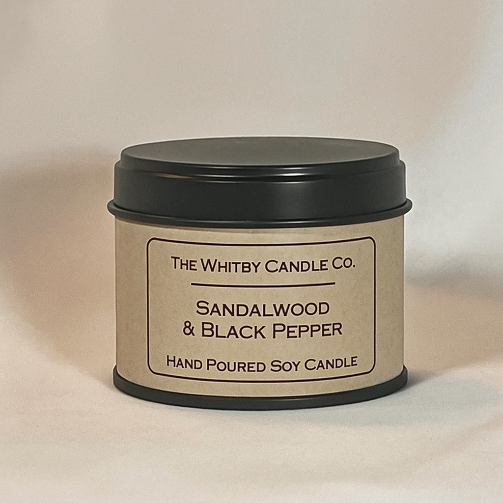 Sandalwood & Black Pepper 4oz Tin