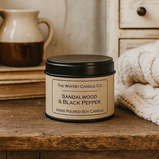 Sandalwood & Black Pepper 4oz Tin