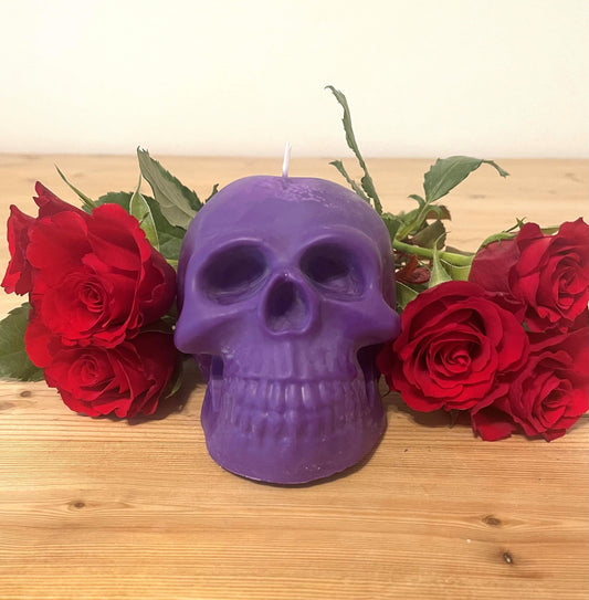 Purple Skull Candle - The Whitby Candle Company