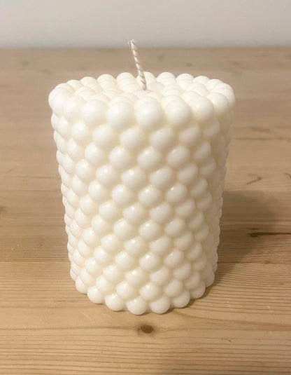 White Pillar Bobble Candle - The Whitby Candle Company