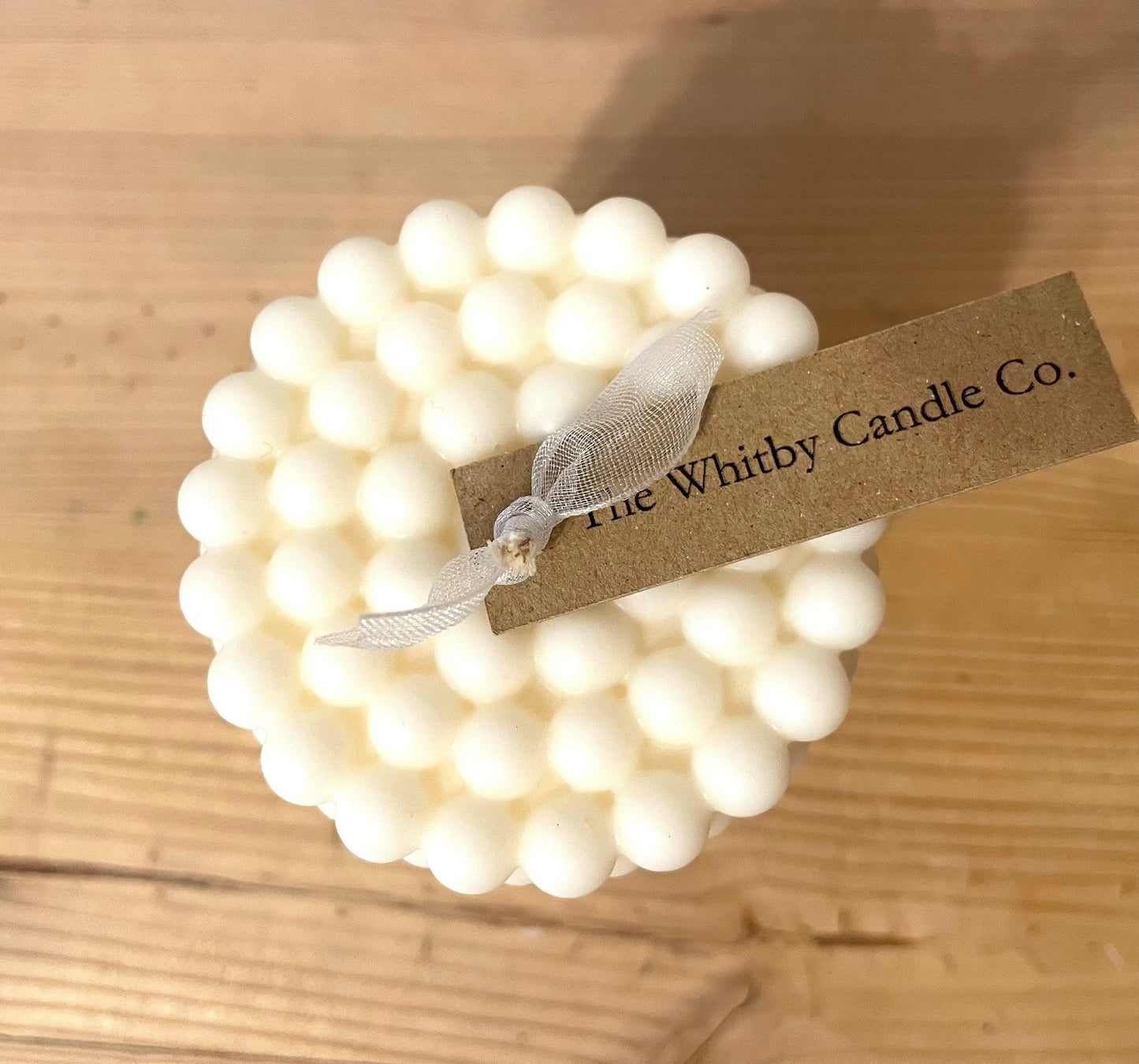 White Pillar Bobble Candle - The Whitby Candle Company