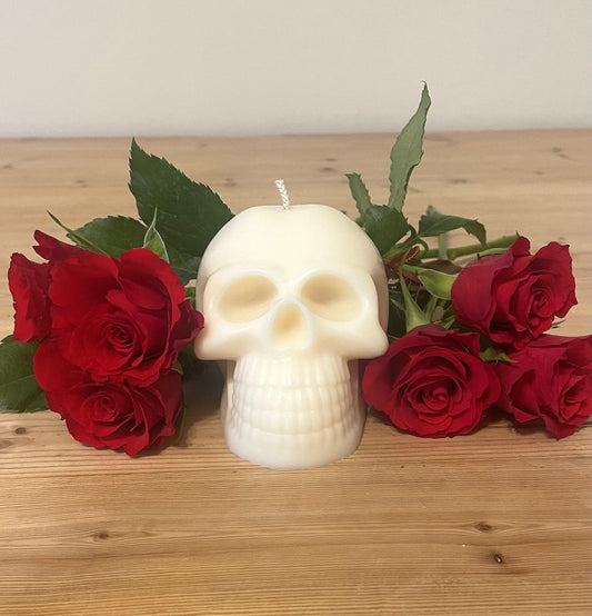 White Skull Candle - The Whitby Candle Company